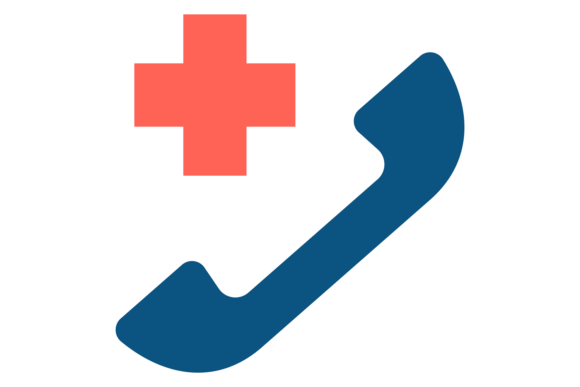 First Aid Call Service Icon. Medical Eme Graphics