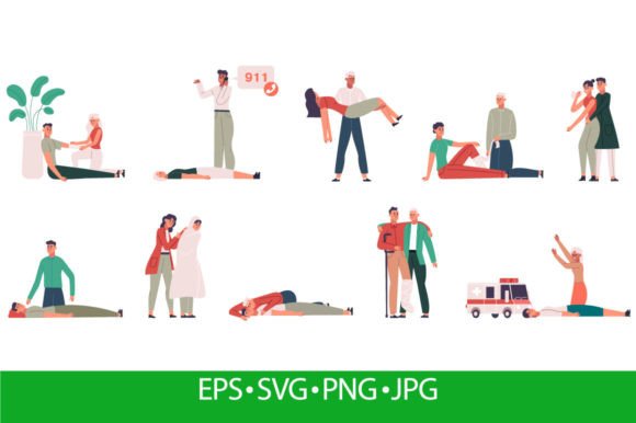Medical First Aid, Emergency Procedures Graphics