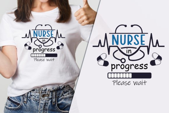 Nurse Progressing Trendy T-Shirt Design Graphics
