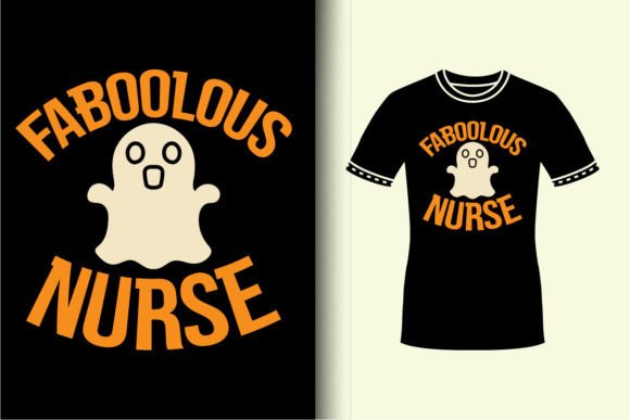 Retro Halloween Faboolous Nurse Shirt Graphics